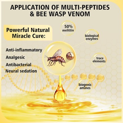 Bee Wasp Venom Multi-Peptides Toothpaste for Bleeding Gold- 3.7 Oz