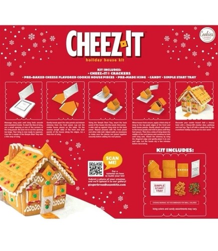Cheez It Holiday House Gingerbread Cookie Kit 22.5 Oz Holiday House • Gift Idea - Afbeelding 3 van 4