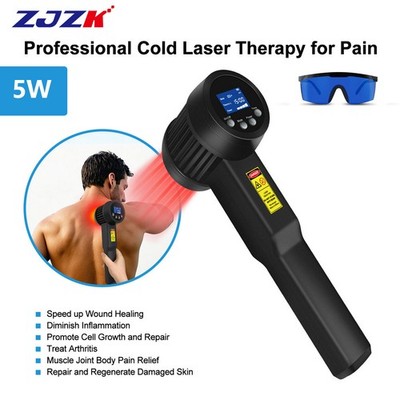 5W 905nm+808nm Low Level Laser Therapy Back Strain Treatment Sore Muscle Relief