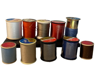 #ad #ad Set Polyester Sewing Thread Spools Various Colors Excell Dual Duty Vintage $9.68