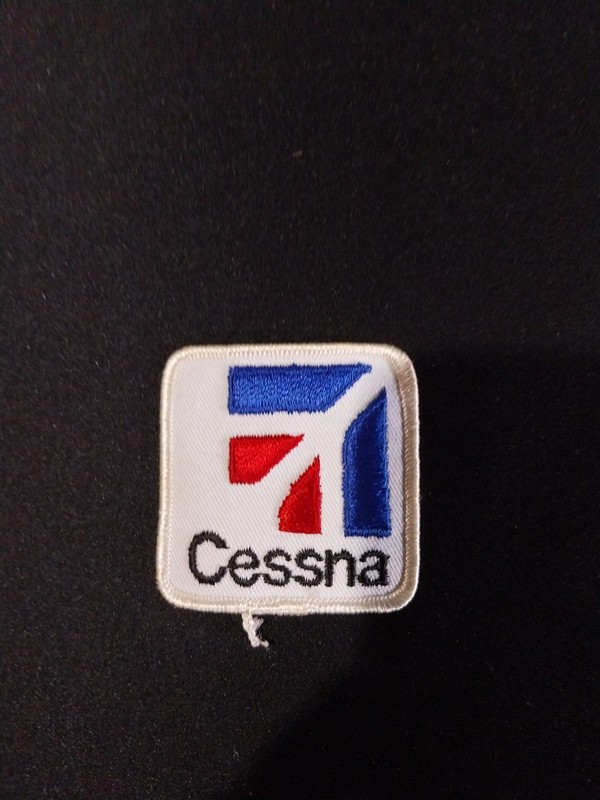 Vintage Cessna Aircraft OEM Factory Logo Patch Wichita KS Airplane Aviation B