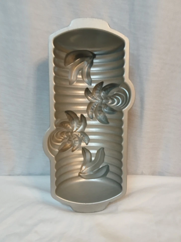 Pan de plátano Nordic Ware molde para pasteles 3D pan raro 6 tazas 1,4 L palmeras Foto 4 de 4