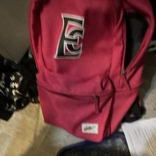 Pink Solid Backpack Medium Zip Closure Unisex...