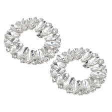 Abnehmbare Strass Clips f&uuml;r Schuhe, Absatzknoten silber