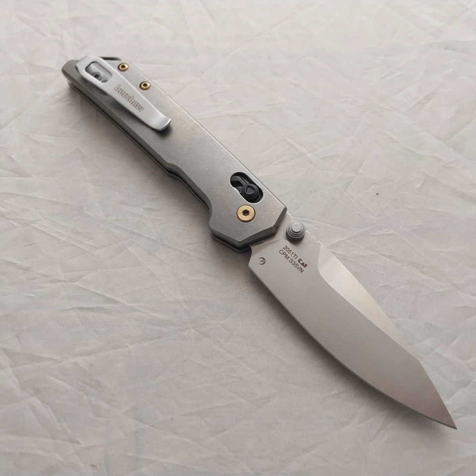 Kershaw Mini Iridium Titanium Folding S35VN Steel Pocket Knife 2051TI - Image 3 of 4