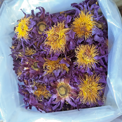 #ad 1kg Egyptian Blue Lotus Flowers Organic Herbal ☕ or 🚬 Nymphaea Caerulea $74.99