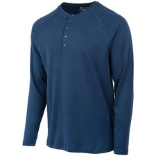 Beretta Scout Performance Henley Shirt Blue Medium Pima Cotton TS692T23110504M