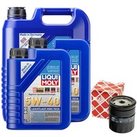 MotoröL Set High Tech 5W-40 Liqui Moly 7 Liter + ÖLfilter FüR Opel Frontera B