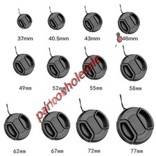 For Nikon Sony Pentax 37  95mm Front Lens Cap Cover Center Pinch Snap On 1PCS