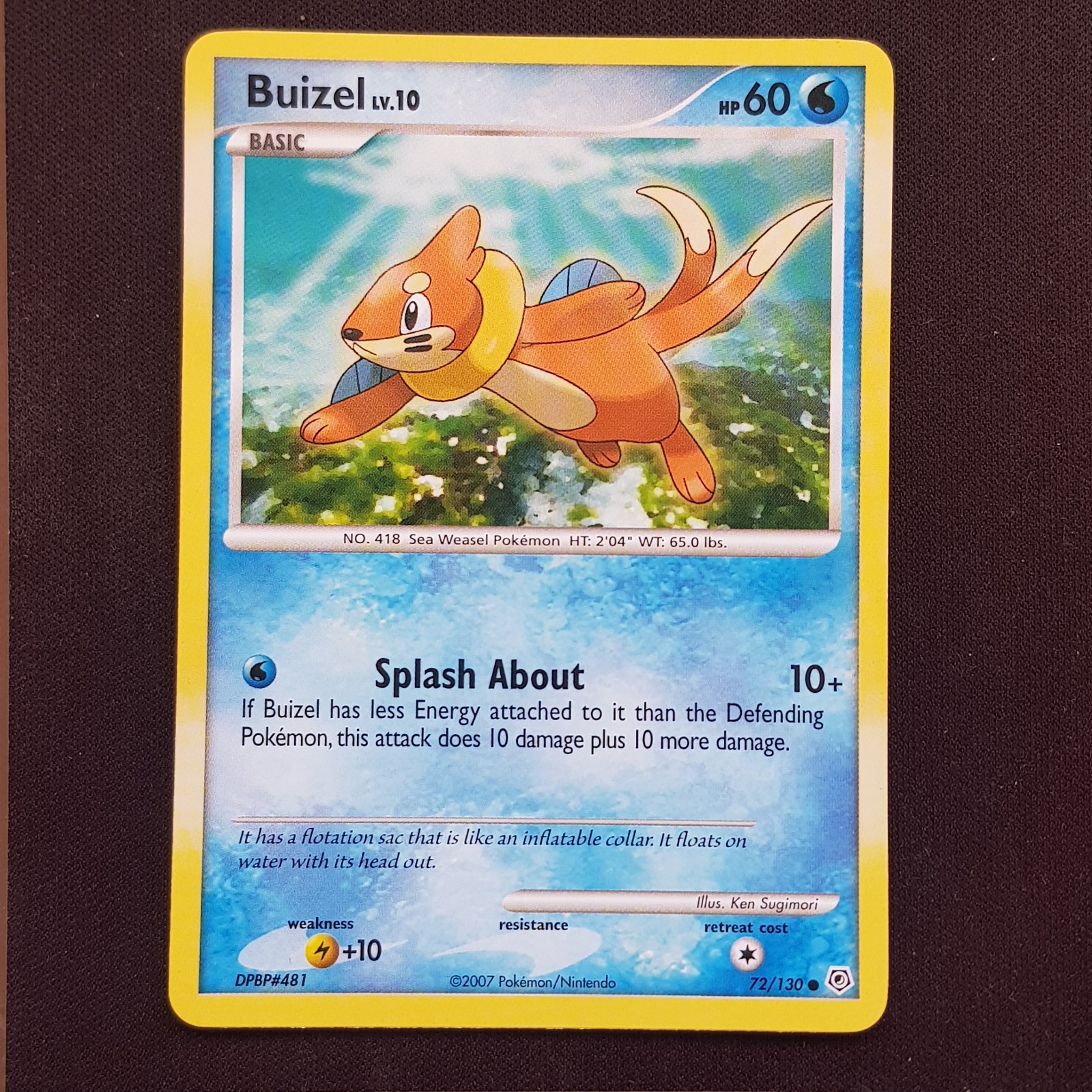 Buizel 72/130💯MINT💯Diamond & Pearl Pokemon Card TCG