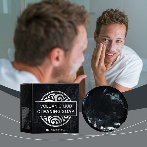 Volcanic Mud Body Wash Facial Cleaning Soap Natural Volcanic Mud Cleaning Soap