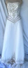MORI LEE..STRAPLESS..WEDDING DRESS..IVORY..BEADED..NEW TAGS..SIZE MED