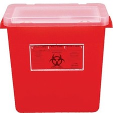 Kendall Healthcare 8900SA Sharps Phlebotomy Container 1 quart, Shape,,,,,, Red