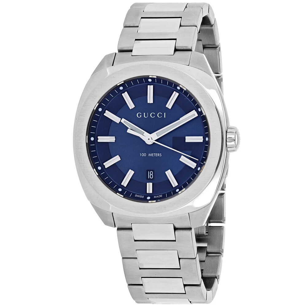 Montre homme Gucci cadran bleu   YA142303