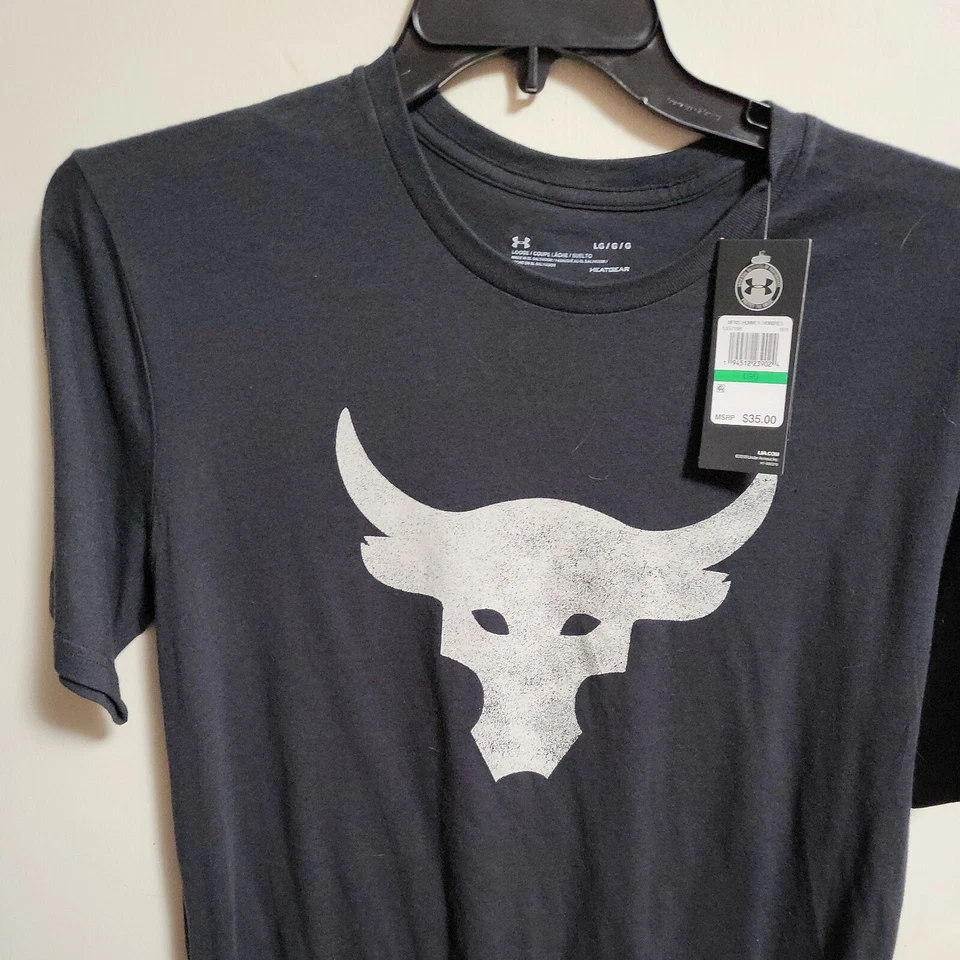 3-NWTS-Under Armour Hombres Project Rock Camisetas-GRANDES Foto 4 de 4