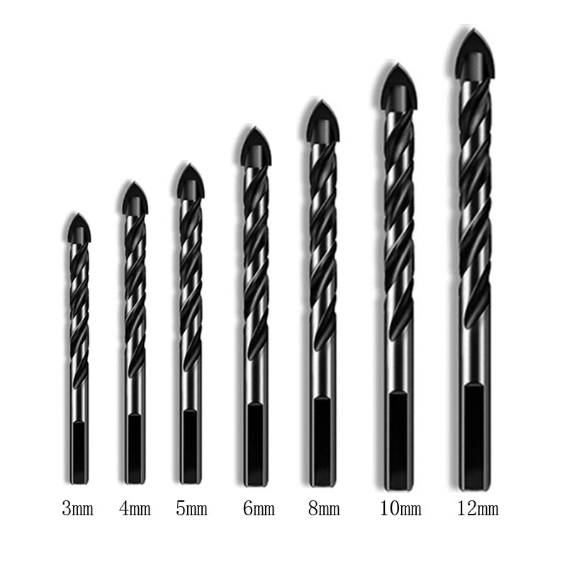 1set Masonry Drill Bit 3mm 4mm 5mm 6mm 8mm 10mm 12mm Carbide tip