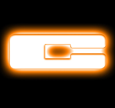 Oracle Lighting Universal Invidual ILLUMINITED Badge Amber Led ' C Letter '