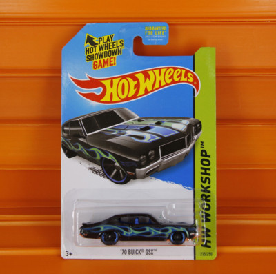 Hot Wheels - 2014 - '70 BUICK GSX (Schwarz)  Heat Fleet 5/10 - 215/250 *LongCard