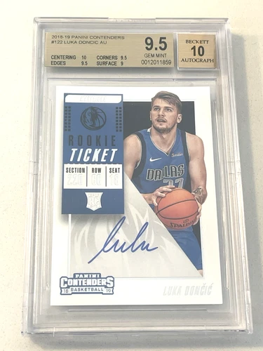 2018-CONTENDERS #122 LUCKA DONCIC AUTO RC TICKET BECKETT 9.5 -AUTO 10🔥🔥💎