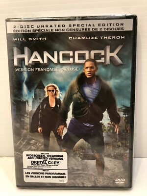 Hancock (DVD, 2008, 2-Disc Set, Canadian, bilingual) NEW