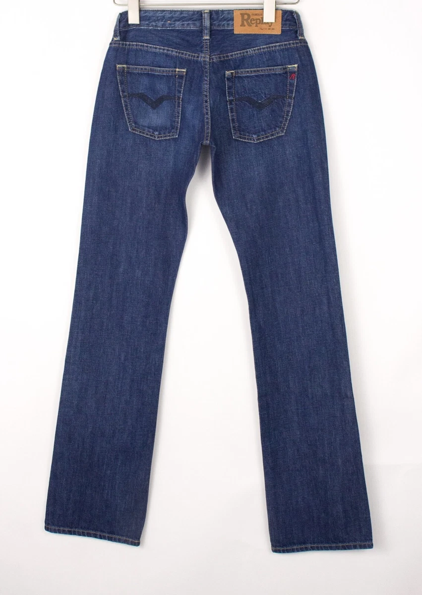 Replay Femme Slim Jeans Jambe Droite Taille W26 L34