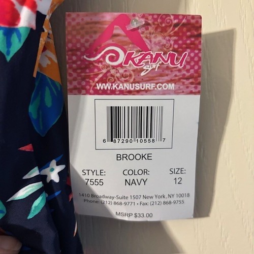 Traje de baño Kanu Surf para niñas talla 12 nuevo con etiquetas - Imagen 3 de 3