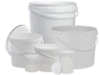 Plastic Buckets Tubs Containers with Tamper Evident Lids 0.5L 1L 3L 5L 10L 25L