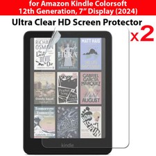 2x Clear Screen Protector Guards for Amazon Kindle Colorsoft eReader 7" 2024