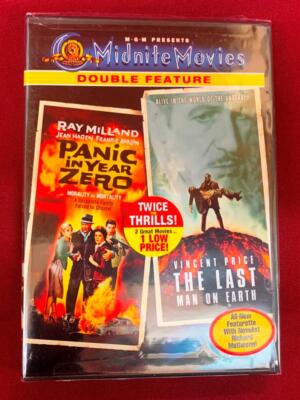 Panic in Year Zero/Last Man on Earth (DVD, 2005) Midnite Movies Brand New Sealed