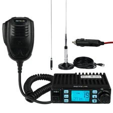 Retevis MB1 CB Radio Dual Mode AM/FM 40 Channel 9/19 Channel + MR500 CB Antenna
