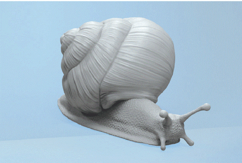Giant Africa Snail 3D Unpainted Figure Model GK Blank Kit New Hot Toy In Stock - Picture 3 of 8