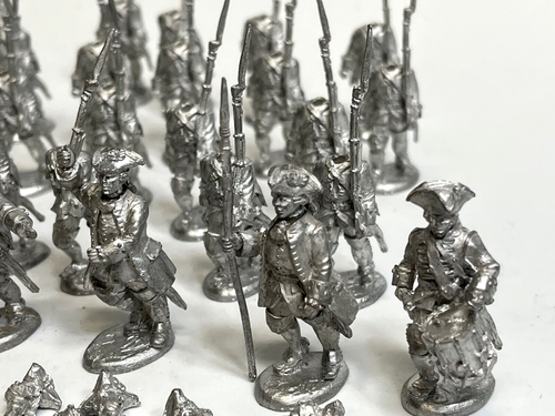 40MM French Indian War Sash Saber French Infantry with Command - Picture 4 of 6
