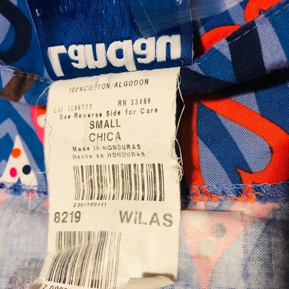 Landau Women’s Size Small Hearts Pattern Design Scrub Top Very Good Condition - Image 2 of 4