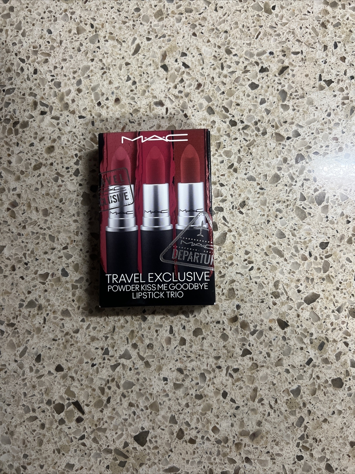 MAC Travel Exclusive POWDER KISS ME GOODBYE Lipstick Trio CURIOUS WERK