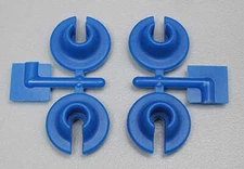 RPM 73155 Spring Cups (Blue) 4pcs for Losi, Traxxas, Assoc. MGT & HPI Shocks