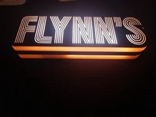 Retro Tron Flynn's logo light box sign for vintage tron collection display