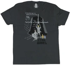 Star Wars Mens T-Shirt - 8 Bit Pixel; Style Hope Poster Style Image