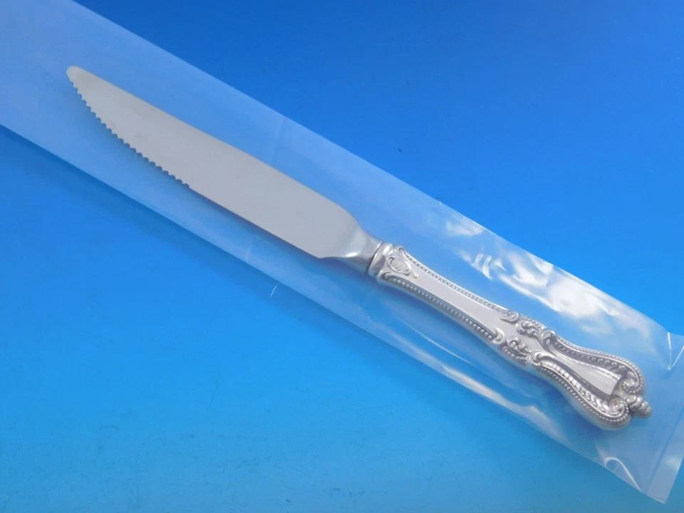 Old Colonial by Towle Sterling Silver Steak Knife Set 4pc Serrated Custom 8 3/4" - Image 4 of 4