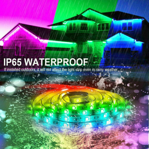 16.4Ft 5m Waterproof Ip65 3528 SMD RGB LED Strip Light 12V Room Party Halloween - Picture 4 of 11