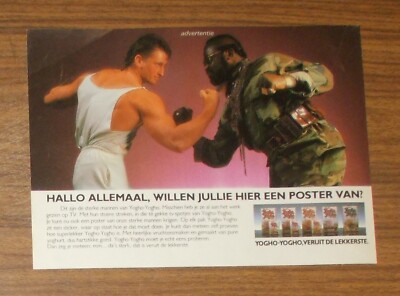 Seltene Werbung YOGHO-YOGHO Joghurtdrink Mr. T  B.A. Baracus A-Team 1986