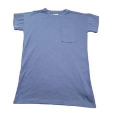 Madewell Short Dress Womens XXL Extra Large Blue Ribbed Knit T-shirt Ocean