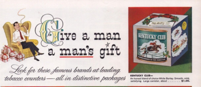 Willoughby Taylor Tobacco Wheeling W V Vintage 1955 Print Ad Give A Mans  Gift