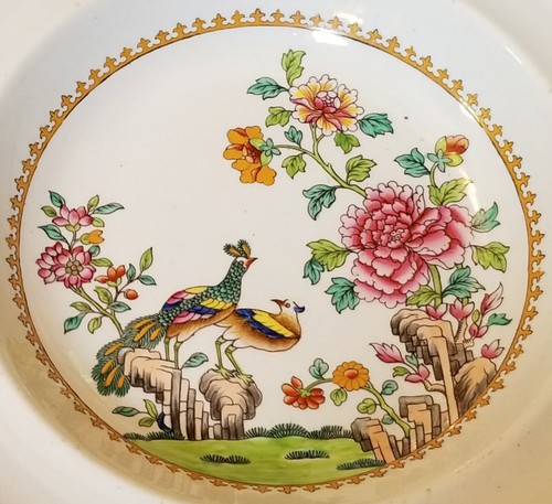 C.1833-1847 Copeland & Garrett Later Spode Peacock Soup Plate Pattern 2118 - Picture 2 of 19