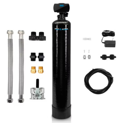 PRO+AQUA Whole House Well Water Filtration System Filters Iron Sulfur Manganese 