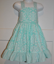 KELLY'S KIDS Flare Ruffle Bow Gingham Floral Dress 4-5