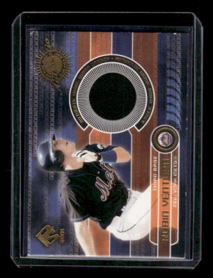 2001 Private Stock Game Gear #120 Robin Ventura Black Hit Jersey - EXACT SCAN