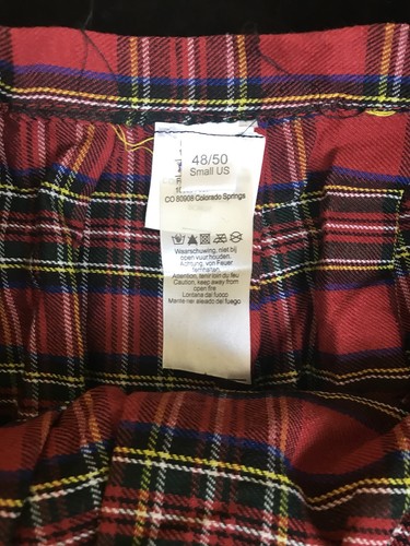 Highlander Scottish Costume Kilt by Funny Fashion standard size - Picture 4 of 11