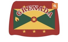 New 2 Piece Grenada Flag Auto Car Seat Head Rest Covers