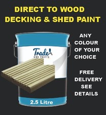 DECKING EXTERIOR PAINT 2.5 Litre  SYNTHETIC CHESTNUT BROWN