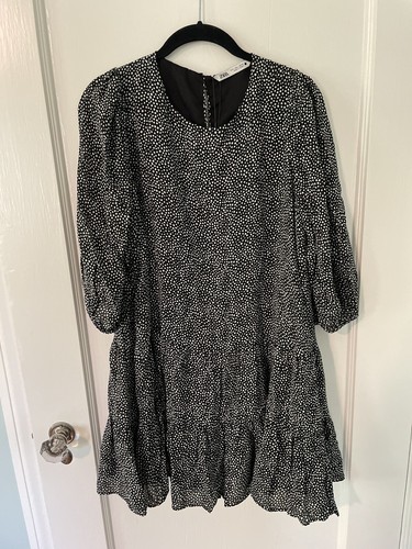 micro dot mini dress zara